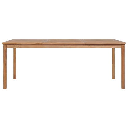 44998 vidaXL Garden Table 200x100x77 cm Solid Teak Wood