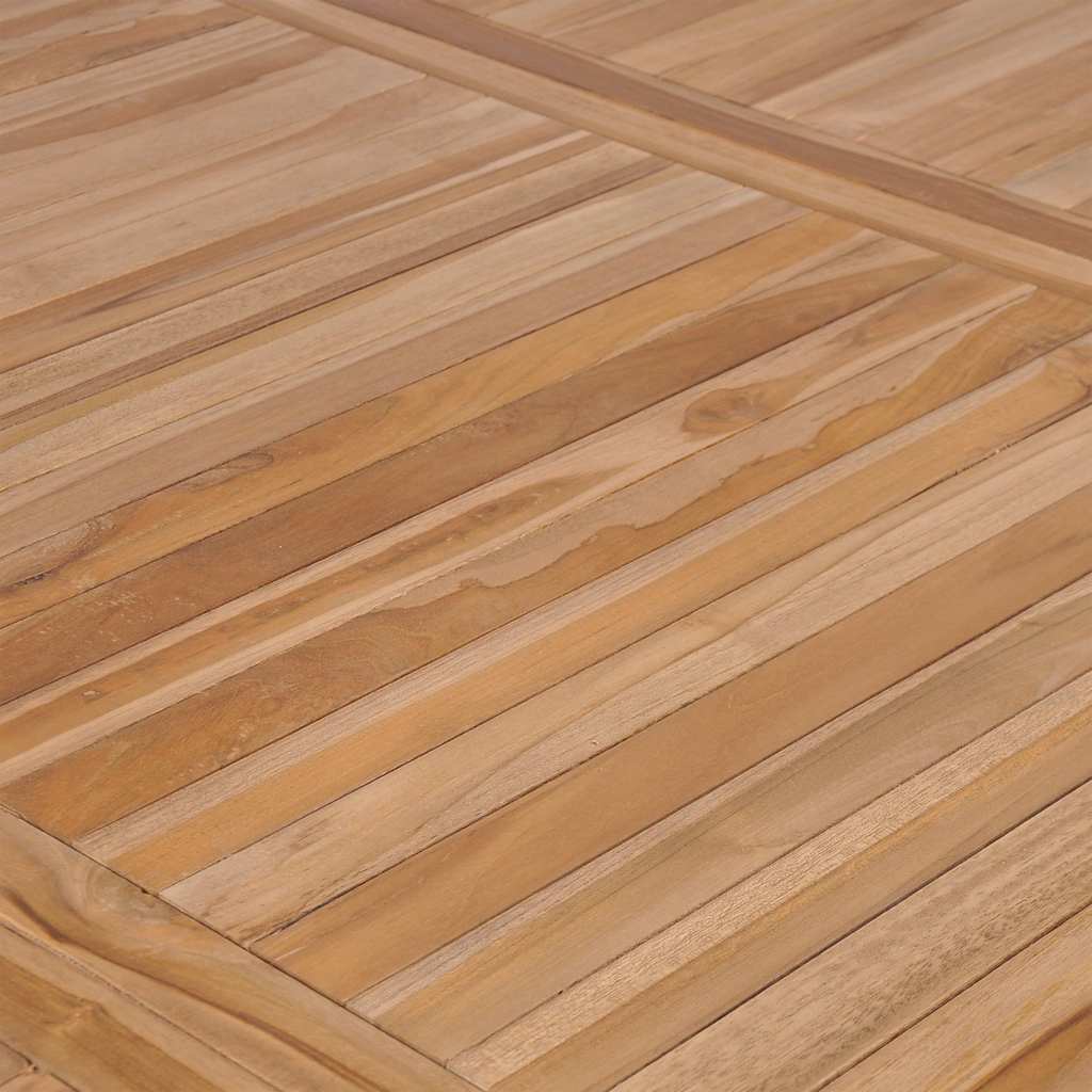 44998 vidaXL Garden Table 200x100x77 cm Solid Teak Wood