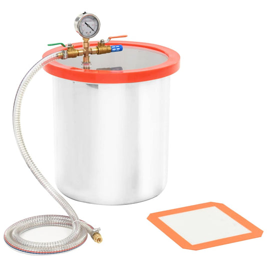 143867 vidaXL Vacuum Chamber Stainless Steel 18,9 L