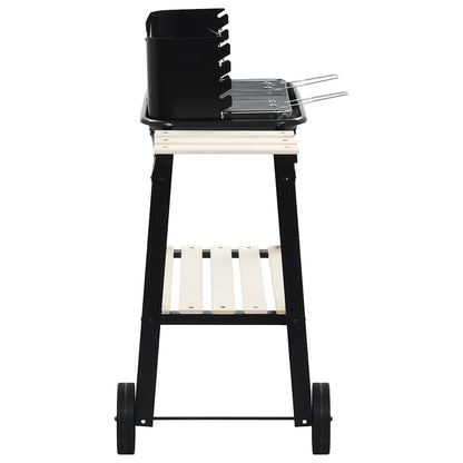 45367 vidaXL Charcoal BBQ Stand with Wheels