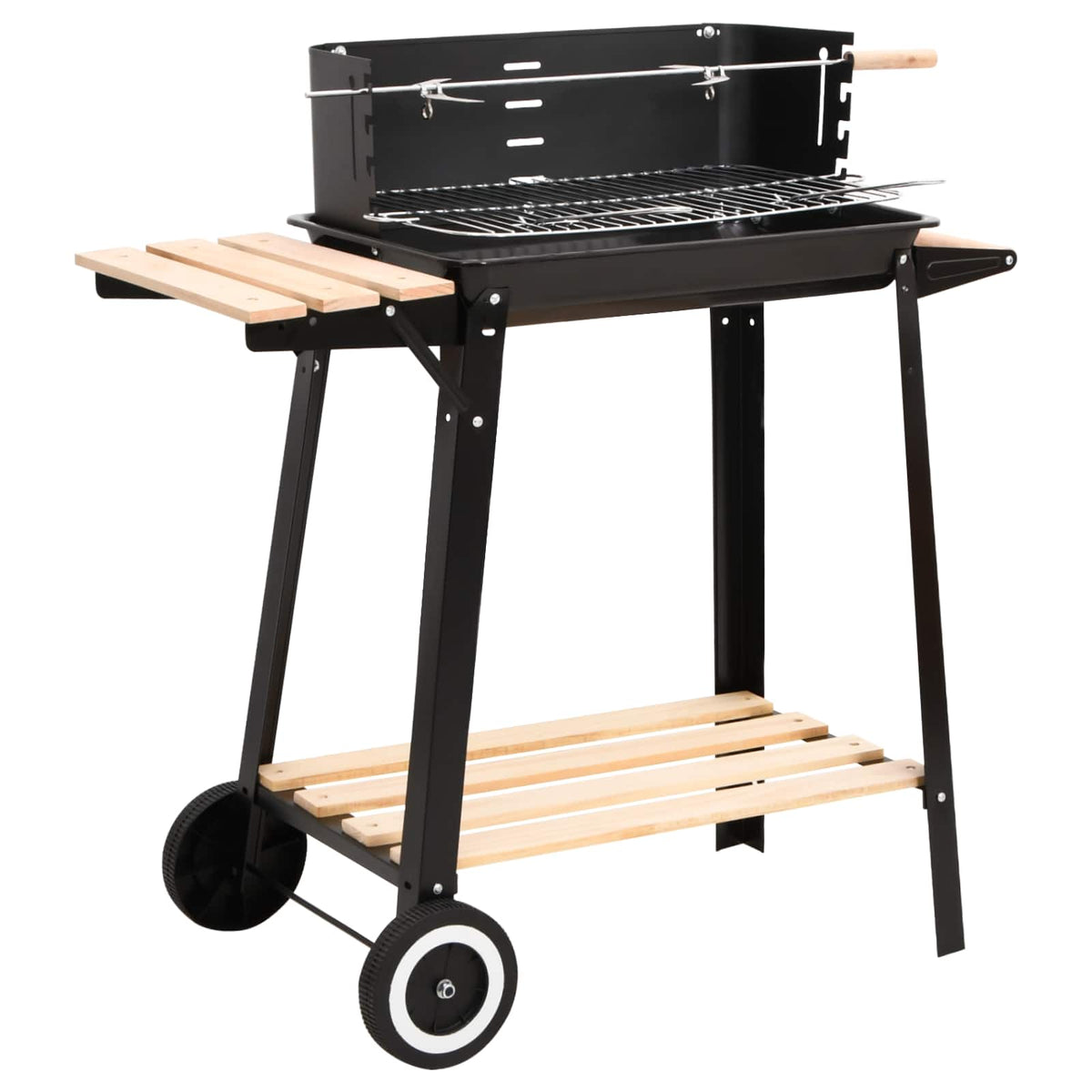 45367 vidaXL Charcoal BBQ Stand with Wheels