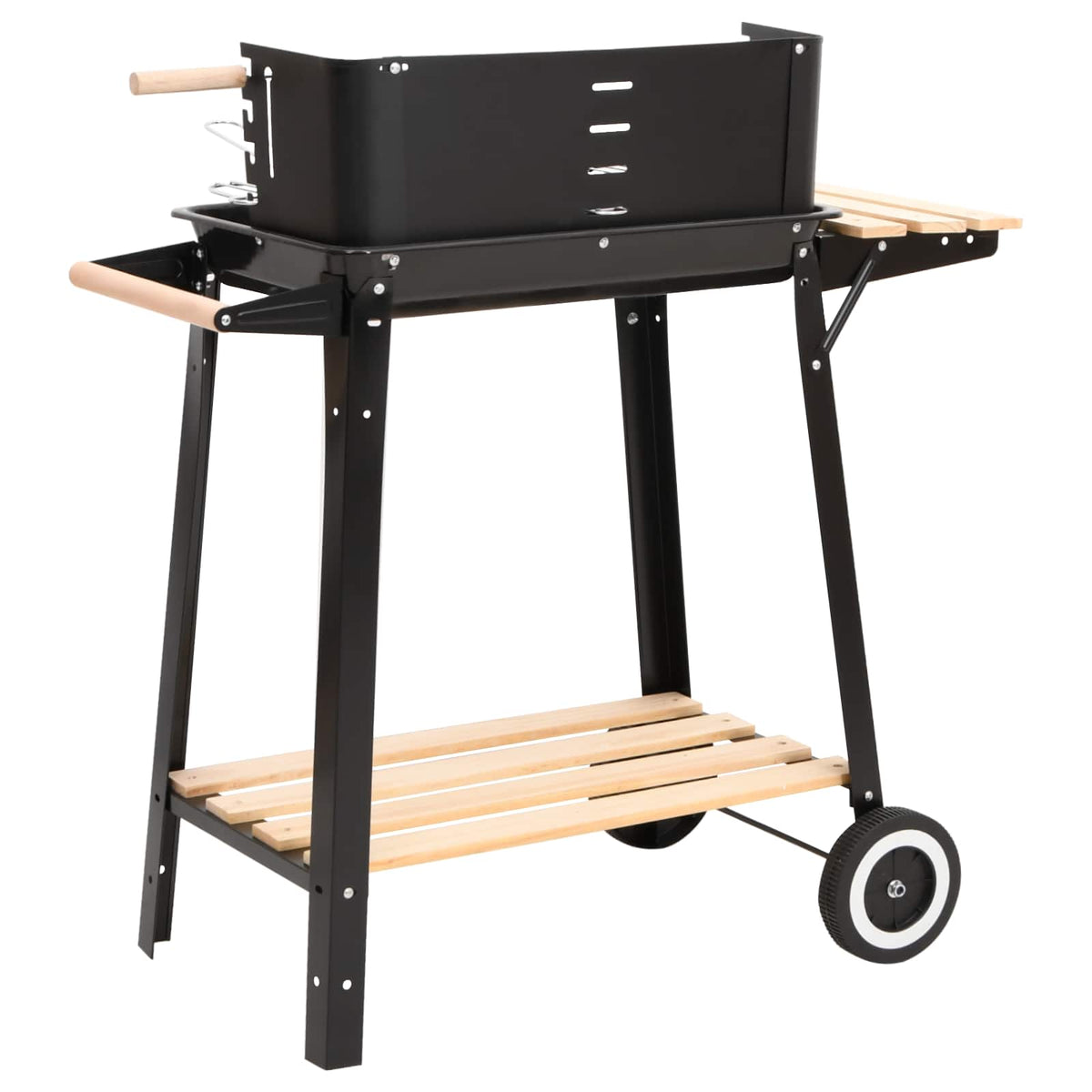 45367 vidaXL Charcoal BBQ Stand with Wheels