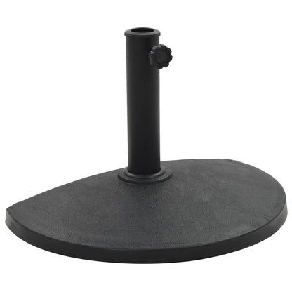 Parasol Base | Black | Polyresin | Standard | Decorative Inlays