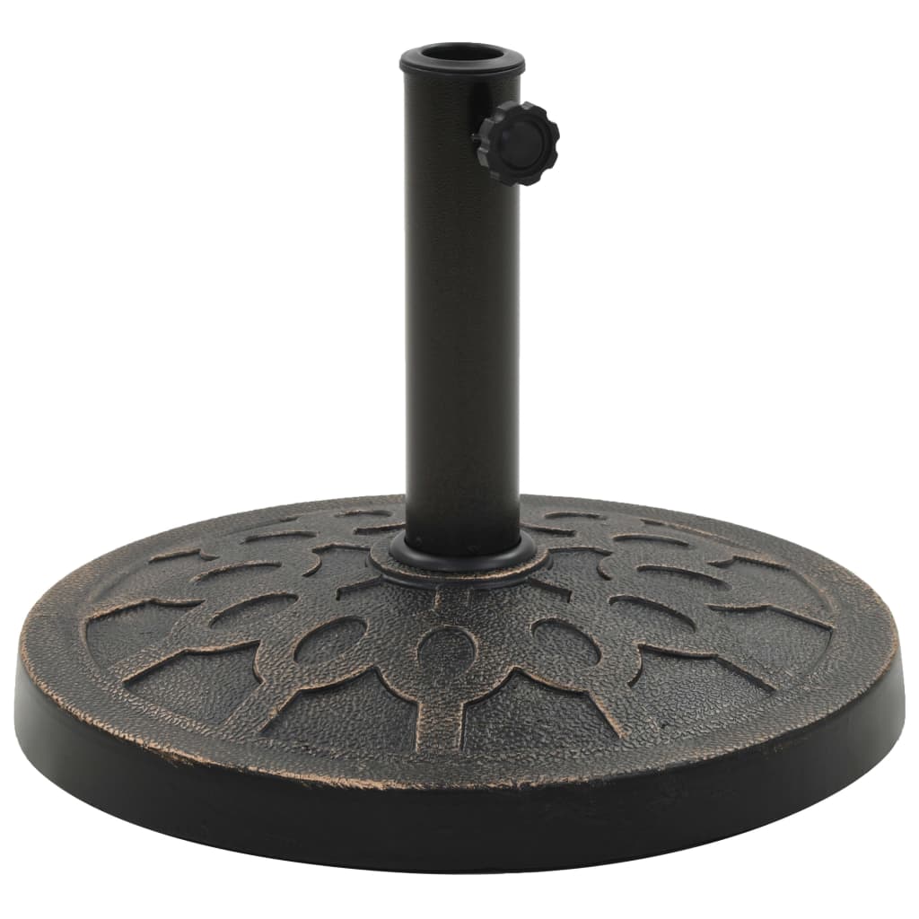 Parasol Base Round Polyresin 13 kg Bronze