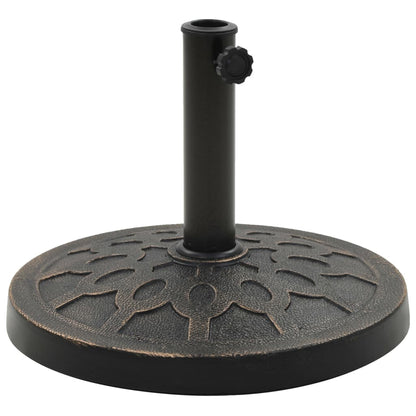Parasol Base Round Polyresin 13 kg Bronze