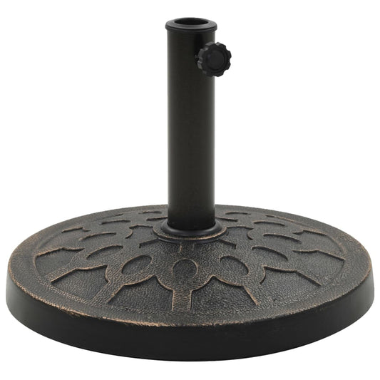 Parasol Base Round Polyresin 13 kg Bronze