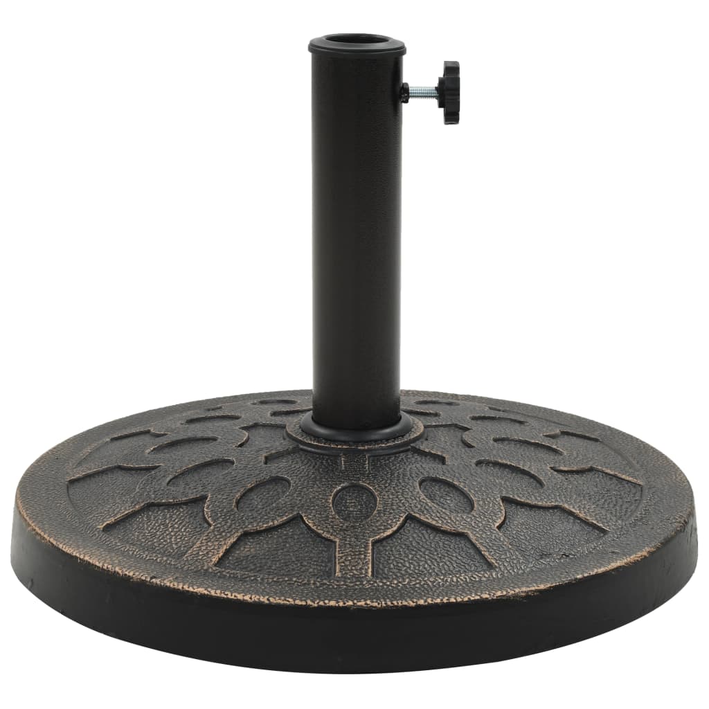 Parasol Base Round Polyresin 13 kg Bronze