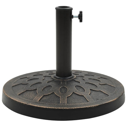 Parasol Base Round Polyresin 13 kg Bronze