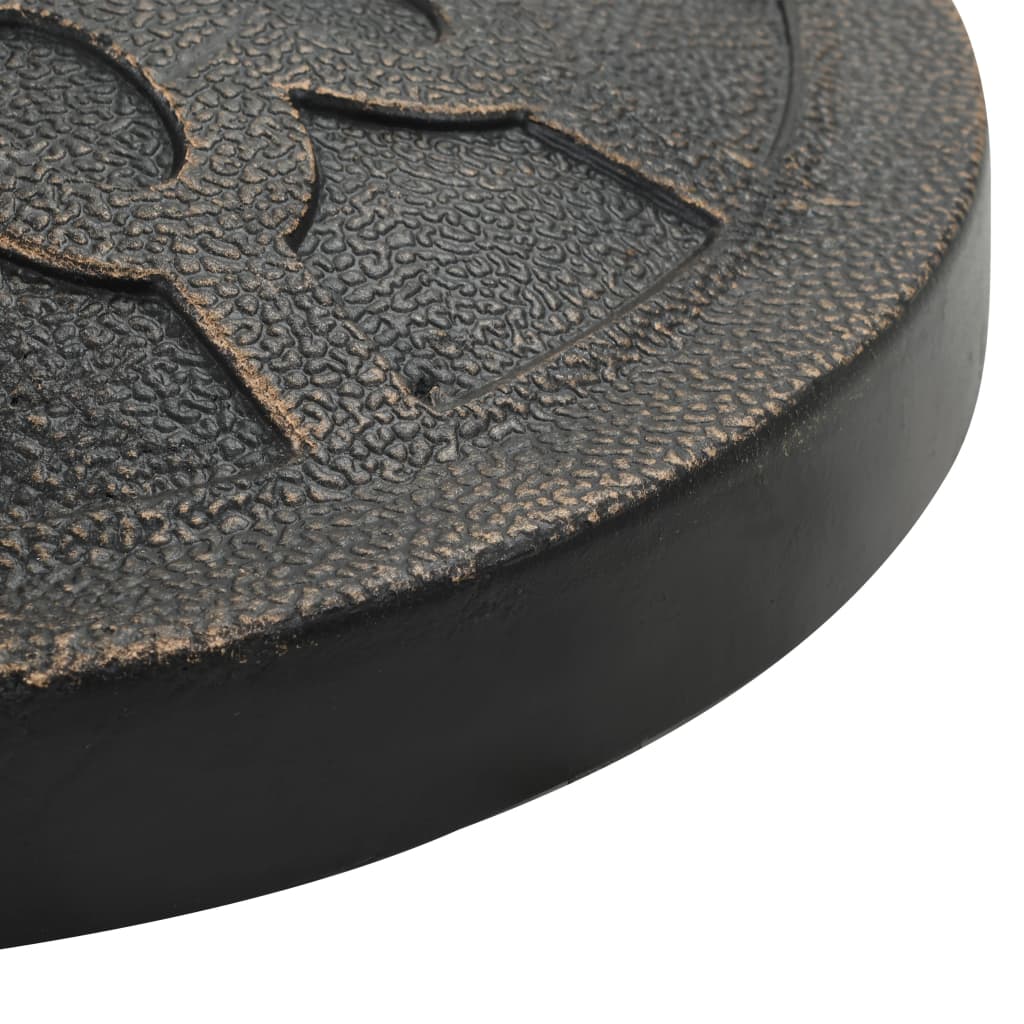 Parasol Base Round Polyresin 13 kg Bronze