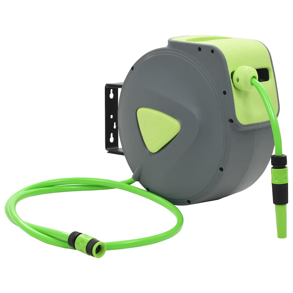 143897 vidaXL Automatic Retractable Water Hose Reel Wall Mounted 20+2 m
