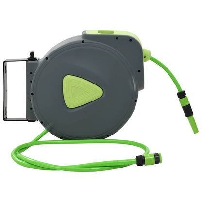 143898 vidaXL Automatic Retractable Water Hose Reel Wall Mounted 30+2 m