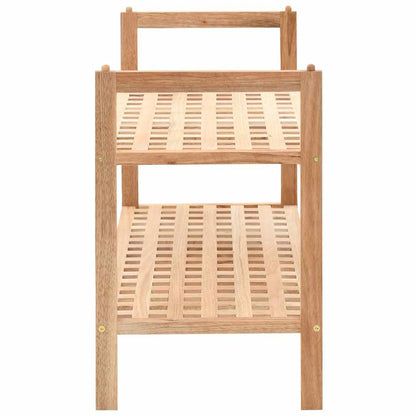 247102 vidaXL Shoe Rack Solid Walnut Wood 69x26x40 cm