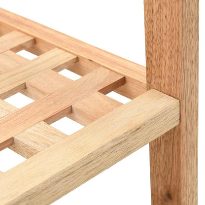 247102 vidaXL Shoe Rack Solid Walnut Wood 69x26x40 cm
