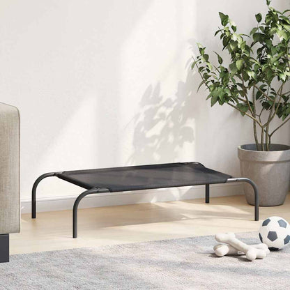 Dog Bed | Black | Textilene and Powder-Coated Steel | Small | Dog Bed