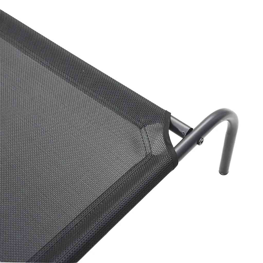 Dog Bed | Black | Textilene and Powder-Coated Steel | Small | Dog Bed