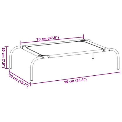Dog Bed | Black | Textilene and Powder-Coated Steel | Small | Dog Bed