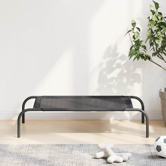 Dog Bed | Black | Textilene and Powder-Coated Steel | Small | Dog Bed
