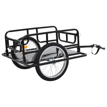 Bike Trailer 130x73x48,5 cm Steel Black