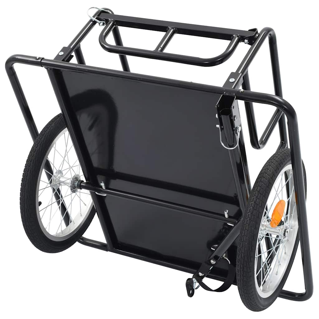 Bike Trailer 130x73x48,5 cm Steel Black