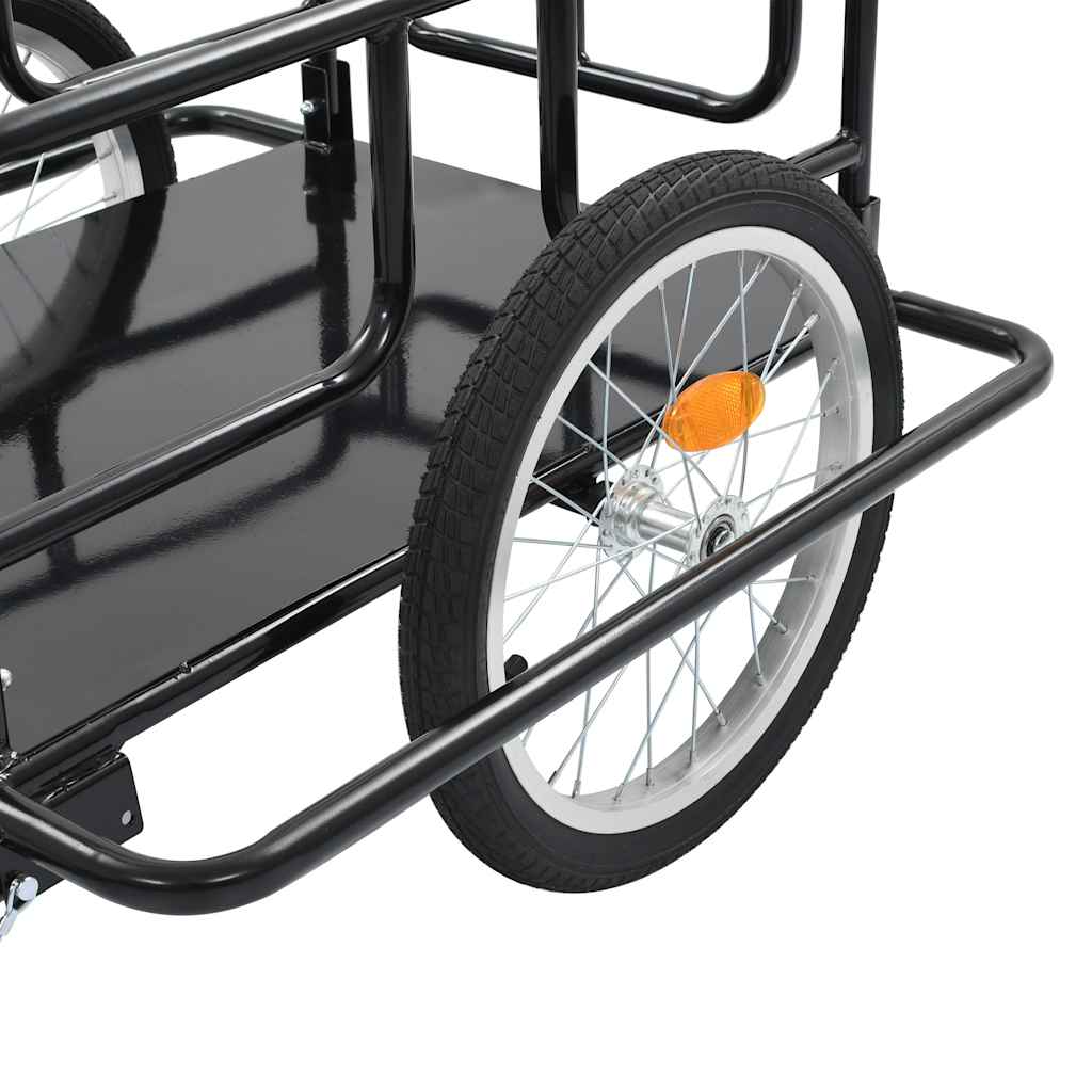 Bike Trailer 130x73x48,5 cm Steel Black