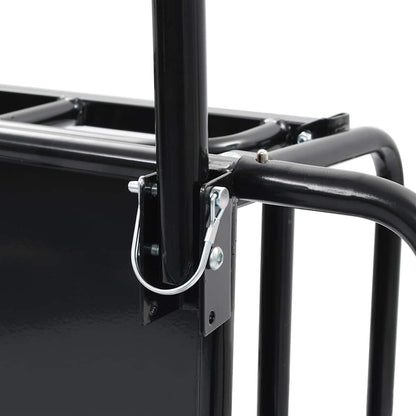 Bike Trailer 130x73x48,5 cm Steel Black