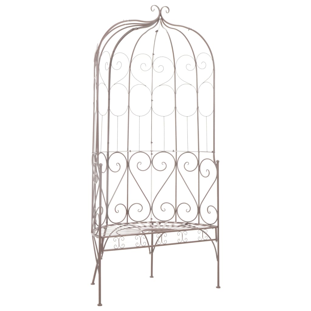 Garden Bench | Antique Brown | Wrought iron | 95 cm | Tough