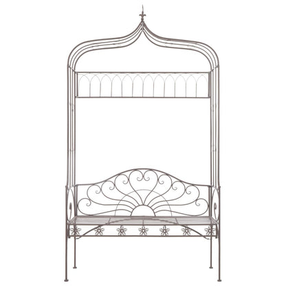 Garden Bench | Antique brown | Wrought iron | Standard size for two