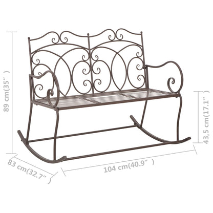 Garden Bench | Antique brown | Wrought iron | Medium | Garden Bench
