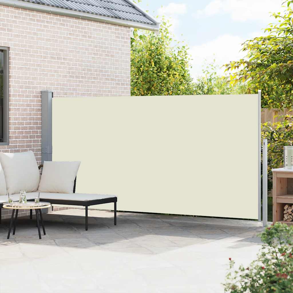 Retractable Side Awning 160 x 514 cm Cream