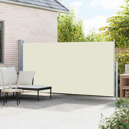 Retractable Side Awning 160 x 514 cm Cream