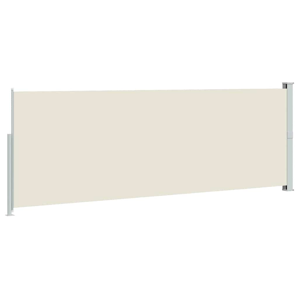 Retractable Side Awning 160 x 514 cm Cream