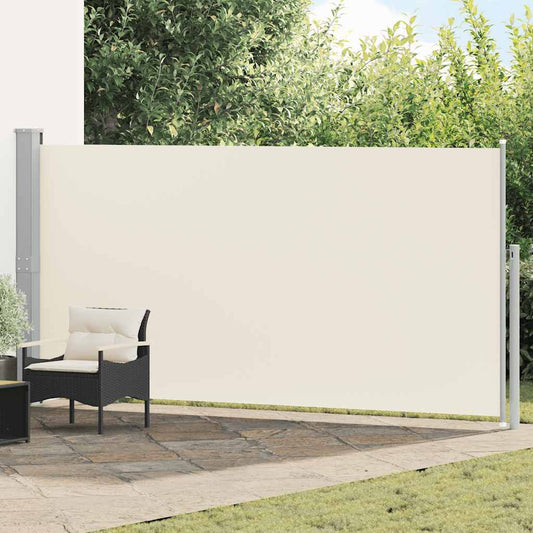 Retractable Side Awning 160 x 514 cm Cream