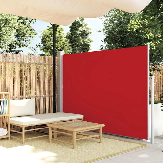 Side Awning | Red | Polyester with PU coating, Steel | 500 x 160 cm