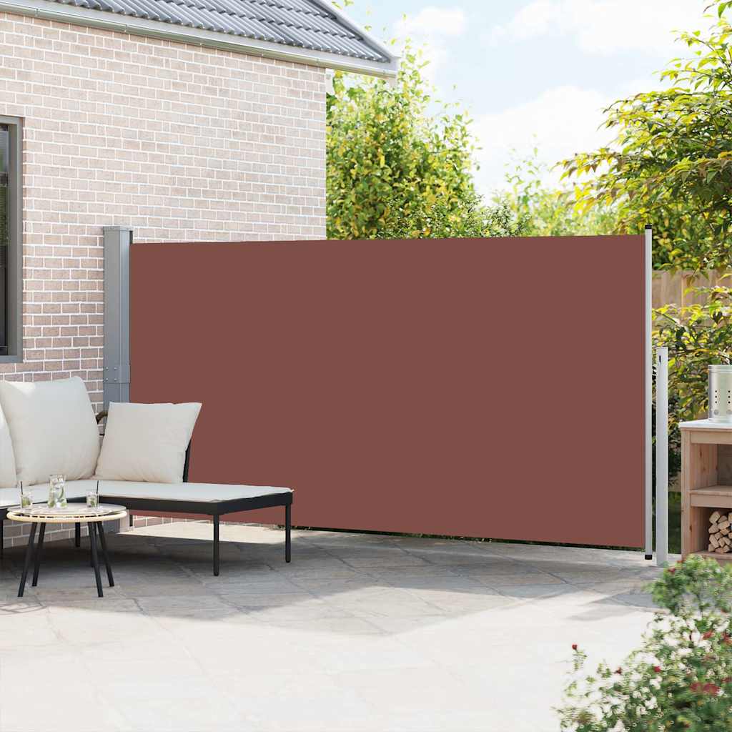 Retractable Side Awning 160 x 500 cm Brown