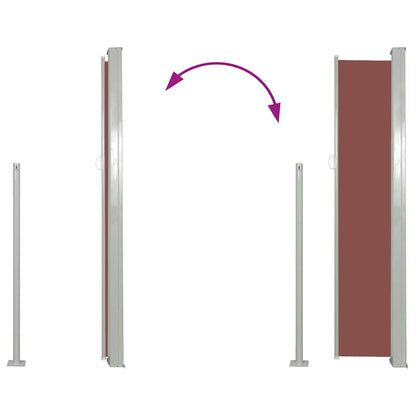 Retractable Side Awning 160 x 500 cm Brown