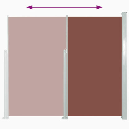 Retractable Side Awning 160 x 500 cm Brown