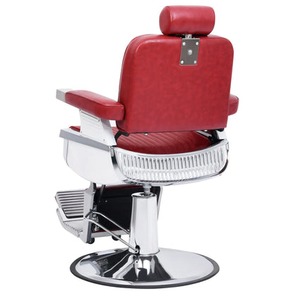 110169 vidaXL Barber Chair Red 68x69x116 cm Faux Leather