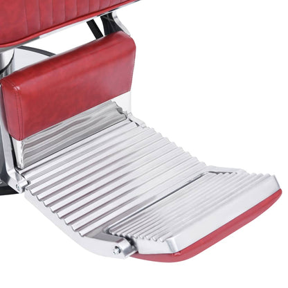 110169 vidaXL Barber Chair Red 68x69x116 cm Faux Leather