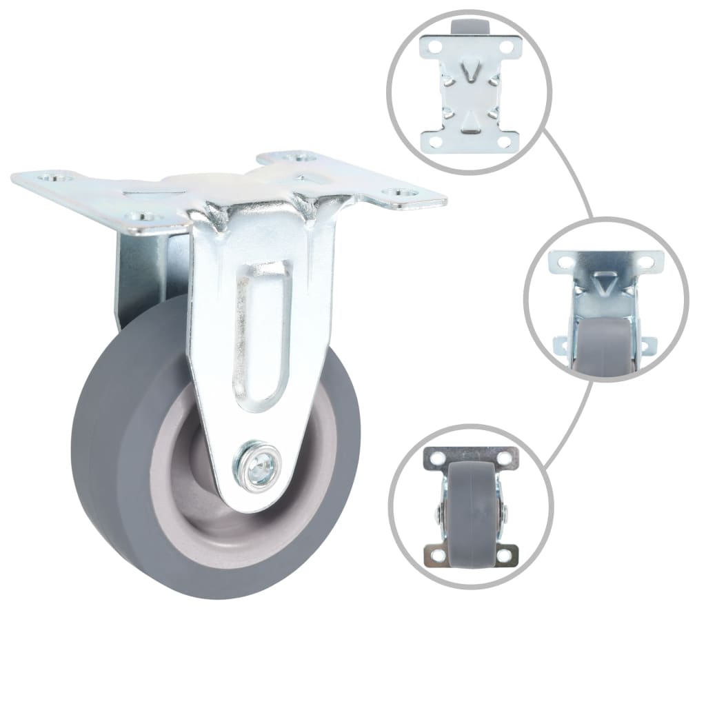 Fixed Casters 4 pcs 50 mm
