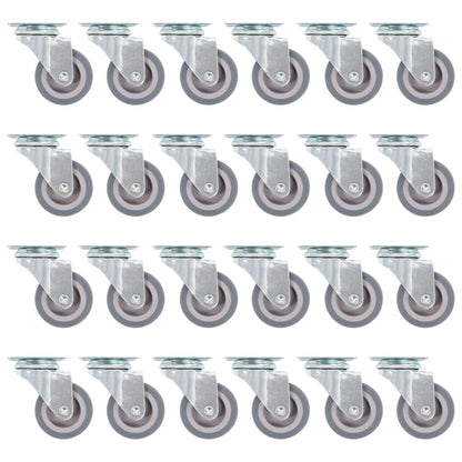 143435 vidaXL Swivel Casters 24 pcs 50 mm