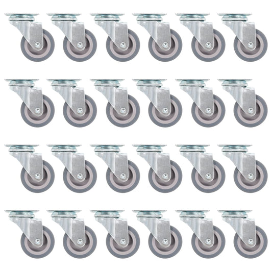 143435 vidaXL Swivel Casters 24 pcs 50 mm