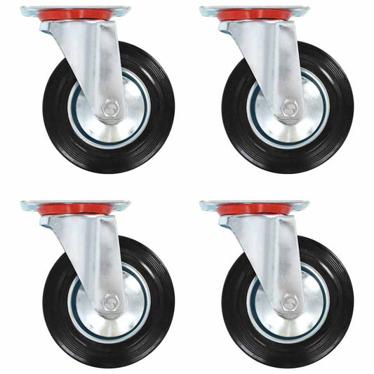 143451 vidaXL Swivel Casters 4 pcs 160 mm