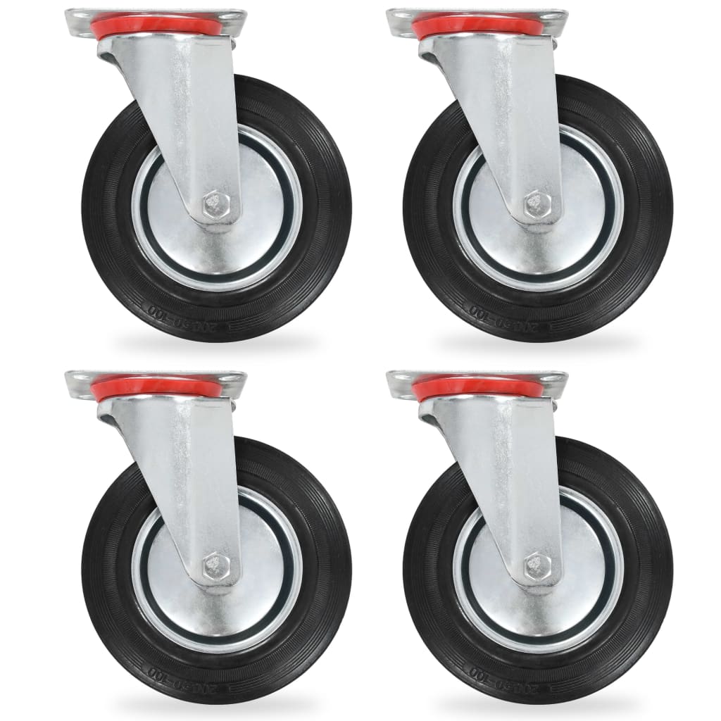 Swivel Casters 4 pcs 200 mm