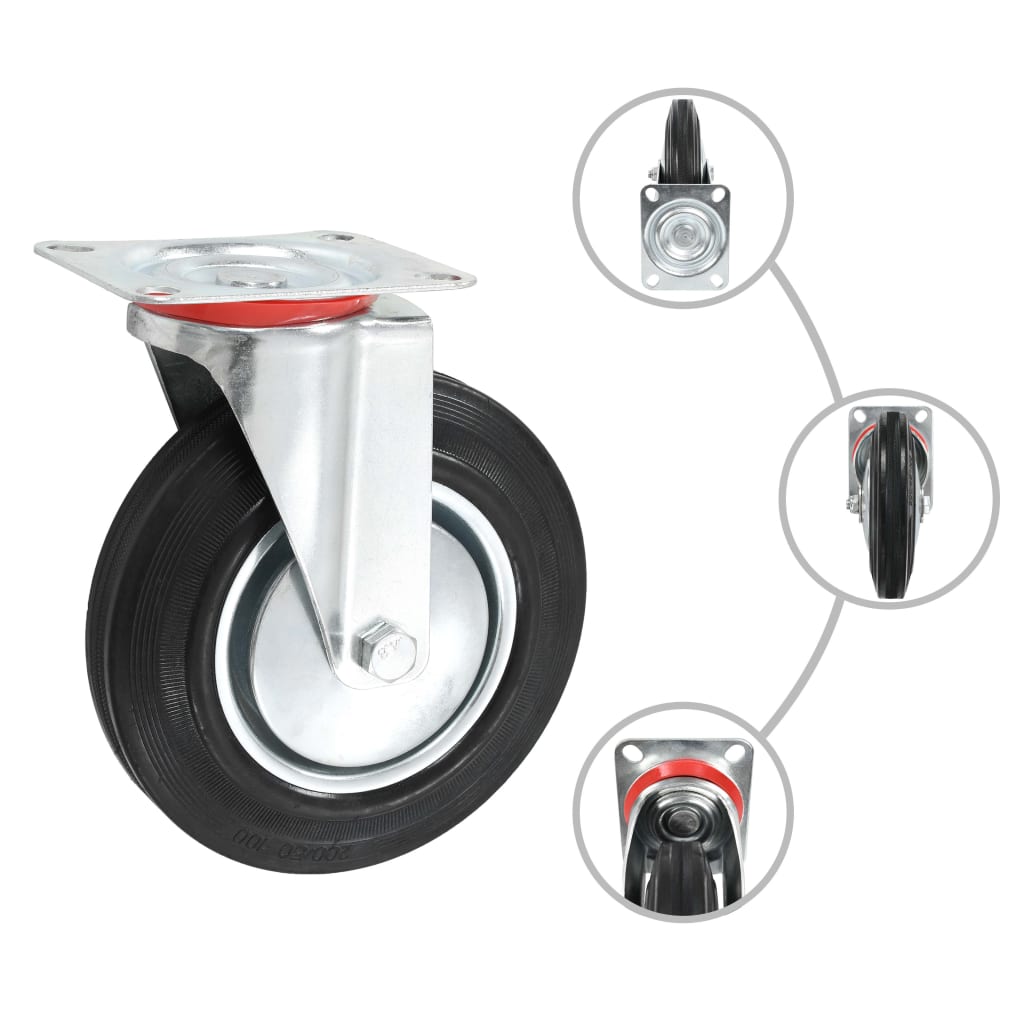 Swivel Casters 4 pcs 200 mm
