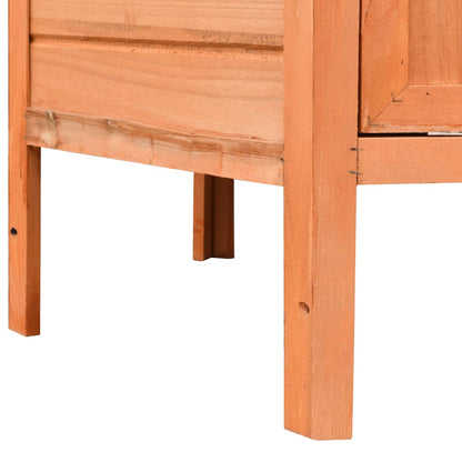 170645 vidaXL Chicken Cage Solid Pine & Fir Wood 126x117x125 cm