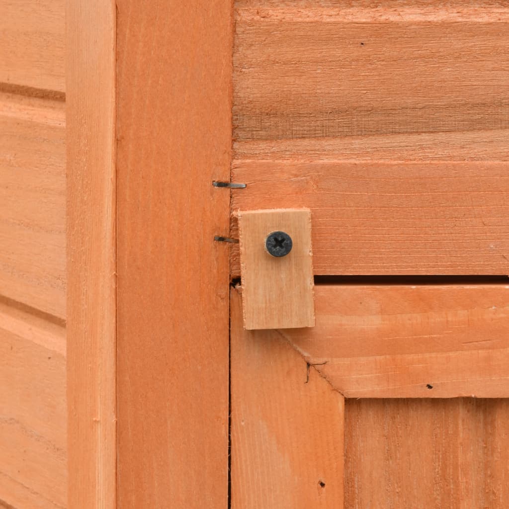 170645 vidaXL Chicken Cage Solid Pine & Fir Wood 126x117x125 cm