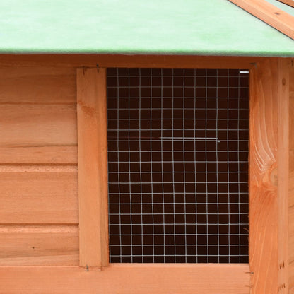 170645 vidaXL Chicken Cage Solid Pine & Fir Wood 126x117x125 cm