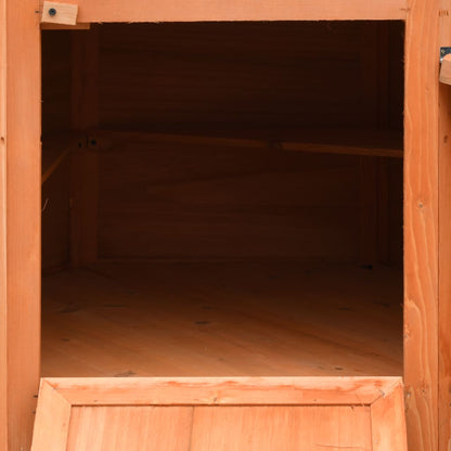 170645 vidaXL Chicken Cage Solid Pine & Fir Wood 126x117x125 cm