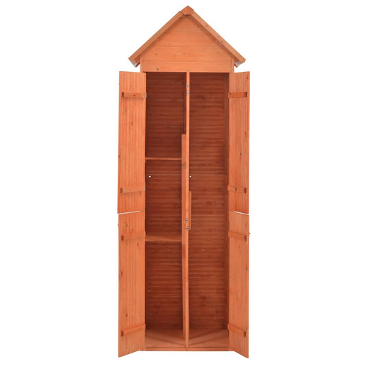 Garden Storage Shed | Brown | Wood | 71x60x213 cm | Garden Storage Shed