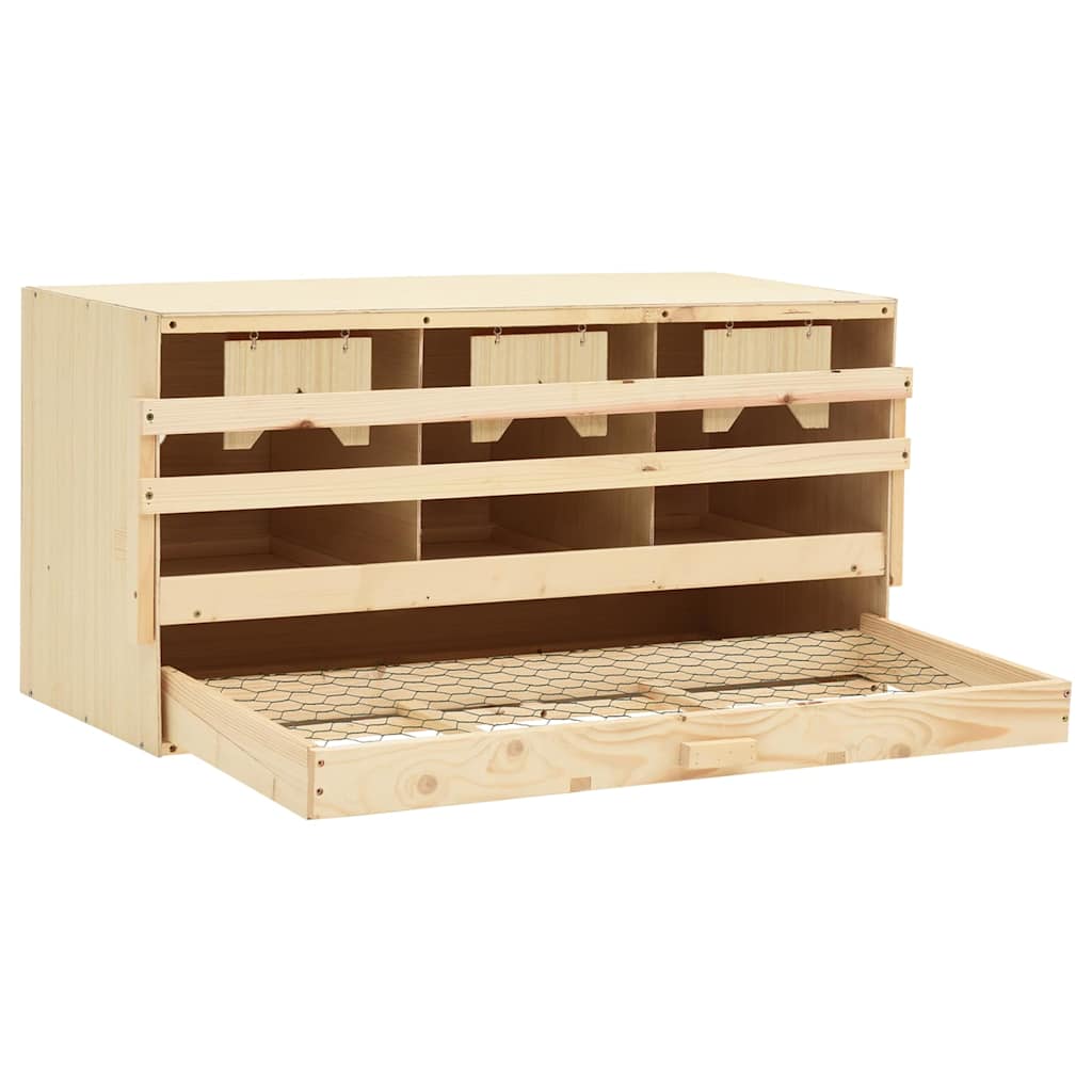 Chicken Laying Nest | Brown and natural wood colour